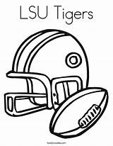 Coloring Lsu Tigers Twistynoodle Noodle Football Pages Built California Usa Helmet sketch template