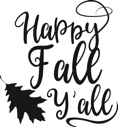 happy fall yall  svg files