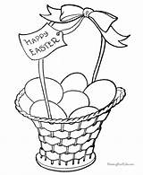 Easter Coloring Basket Pages Printable Baskets Color Print Bunny Printing Help Kids Click Worksheets Raising sketch template