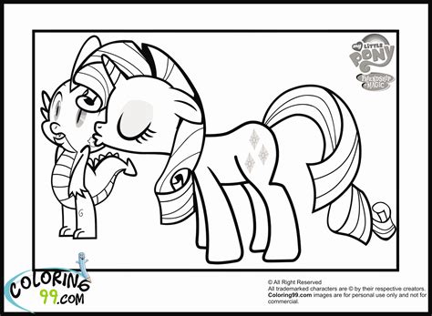 pony princess rarity coloring pages