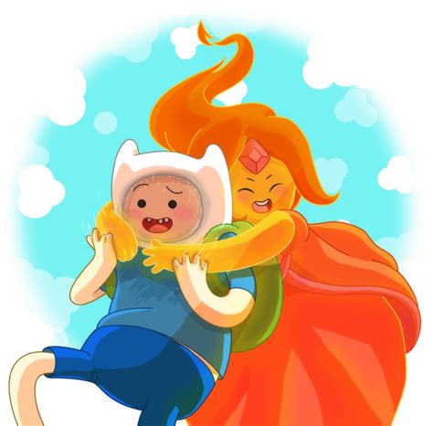 Finn The Human Flame Princess Adventure Time By