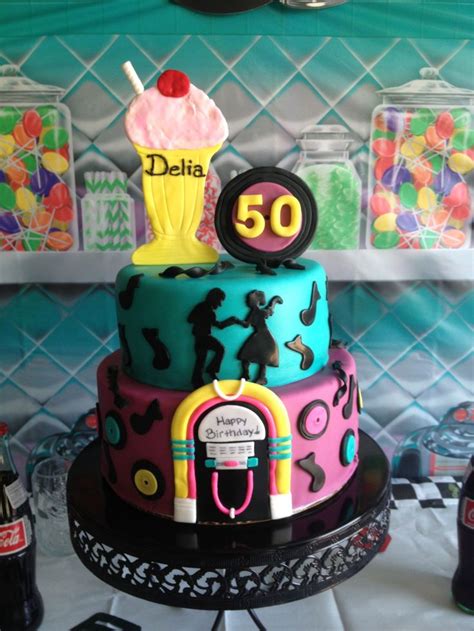 522 best 50 s cakes images on pinterest 50s theme parties birthday parties and birthday party