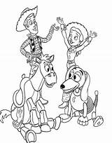 Coloring Pages Toy Story Kids Color sketch template