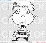Illustration Disappointed Outline Boy Cartoon Clip Rf Royalty Toonaday Transparent Background sketch template