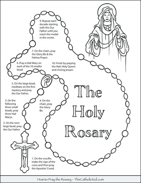 pray  rosary  printable catholic comments   recite