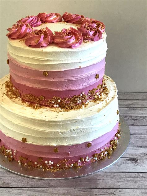 twee lagen taart  ombre pink artofit