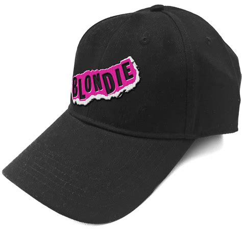 Blondie Punk Logo Black Baseball Cap