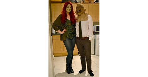 poison ivy and the scarecrow homemade halloween couples costumes
