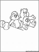 Coloring Care Cousins Pages Bear Bears Kids Fun Template sketch template