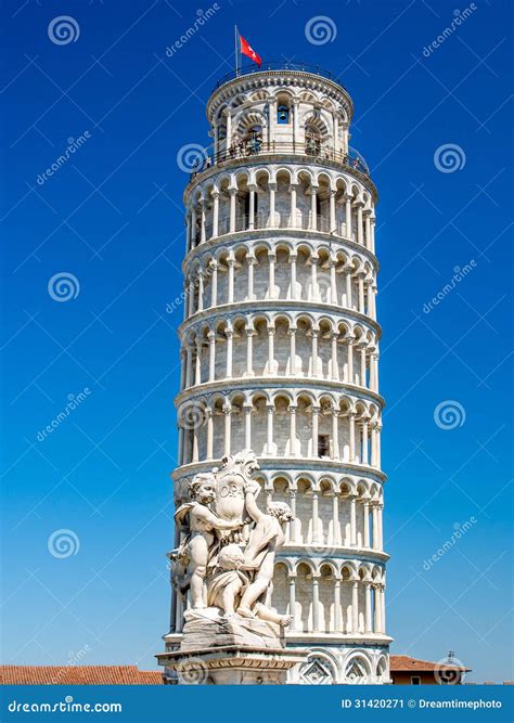 leaning tower stock image image  ancient tourism