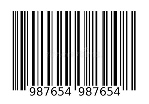 barcode stock illustration illustration  digital numbers