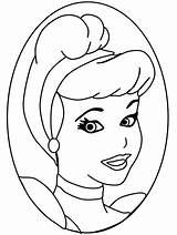 Cinderella Coloring Pages Face Sheets Clipart Color Disney Princess Kid Ultimate Printable Kids Template Print Beautiful Portrait Parties Birthday Posters sketch template