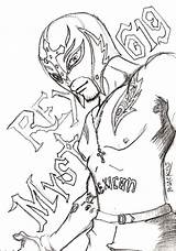 Coloring Mysterio Superheroes Everfreecoloring Simplicity Seth Rollins Randy Orton sketch template