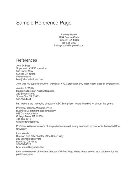 sample resume reference page occupational therapy sample resume