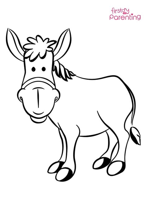 coloring pages donkeys elephants