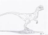 Dilophosaurus Coloring Designlooter 34kb 745px 1024 sketch template