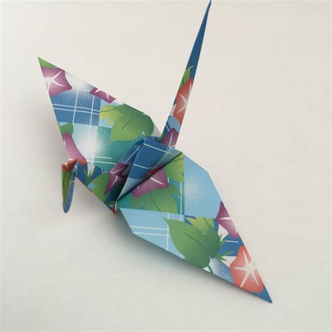 japanese paper cranes origami cranes  morning glories etsy