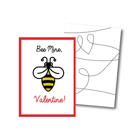 printable bee valentines cards kateogroup