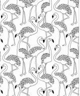 Flamingos Herd sketch template