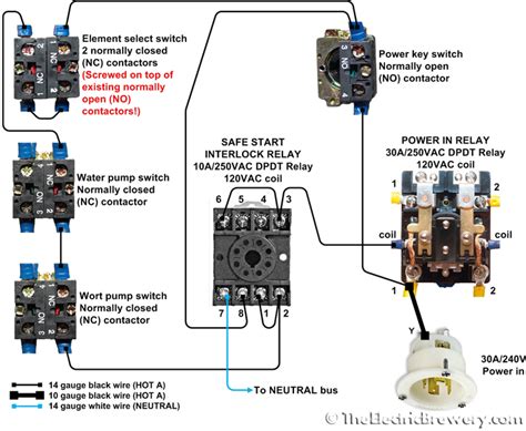 wiring diagram  dpdt relay wiring draw