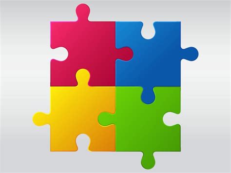 piece jigsaw puzzle template clipart