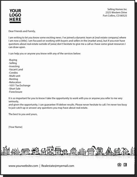 dear home seller letter sample template