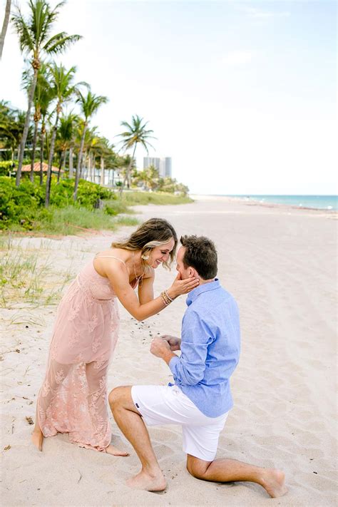 Surprise Beach Proposal Engagement Fort Lauderdale