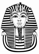 Tutankhamun Tut sketch template