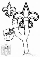 Saints Pages Coloring Football Orleans Template sketch template