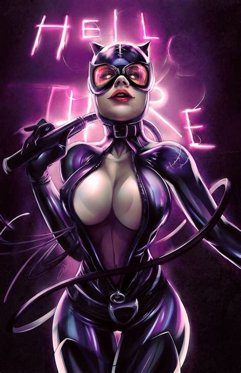 Catwoman Art Sexy Pinup Cosplay Superhero Fantasy