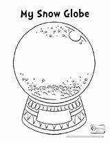 Snow Globe Coloring Christmas Winter Pages Printable Kids Activities Girl Pdf Preschool Template Ladybug Big Clipart Snowy Faves Sleigh Dog sketch template