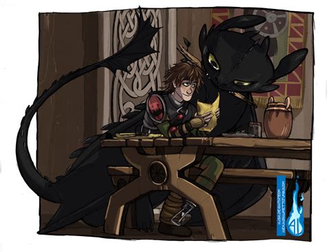 hiccup  toothless  alasya  deviantart