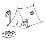 Camping Tent Coloring Drawing Pages Scene Mountain Color Sketch Printable Template Clipart Getdrawings Getcolorings Clip sketch template