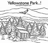Cabin Log Drawing Coloring Pages Printable Color Simple Mountain Yellowstone Mountains Quilt Kids Getdrawings Park Sketch Template sketch template