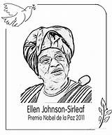 Nobel Paz Sirleaf Premios Premio sketch template