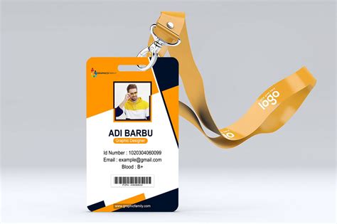 Employee Id Card Template Psd Free Download Templates Printable Download