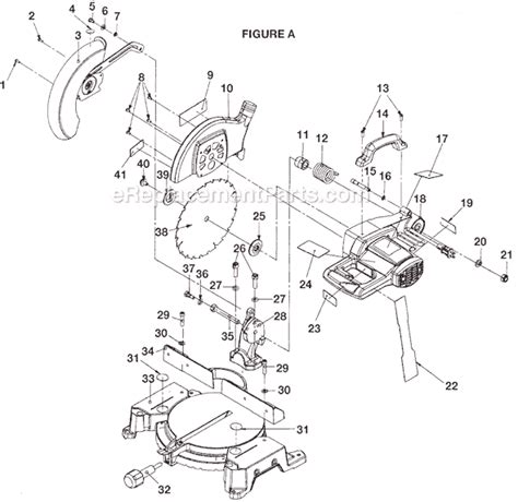 ryobi miter  parts diagram reviewmotorsco