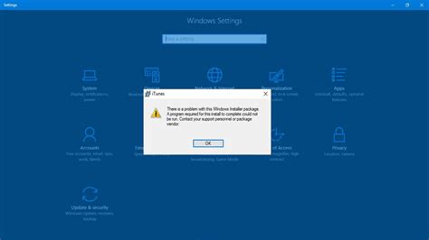 fix    problem   windows installer package