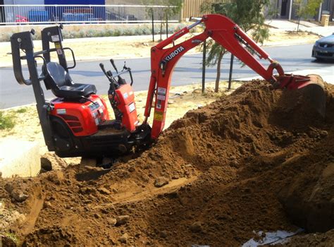 perth mini excavator hire restricted access mini excavator hire
