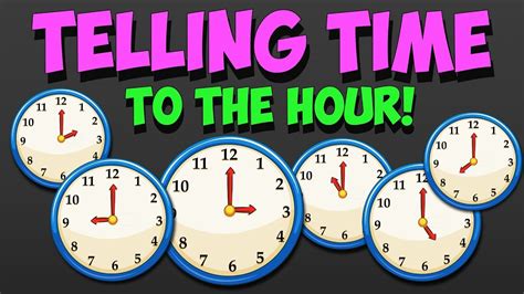 telling time reading clocks   hour youtube