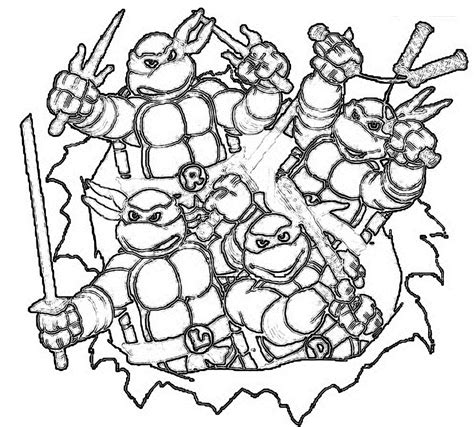 printable coloring pages ninja turtles home design ideas