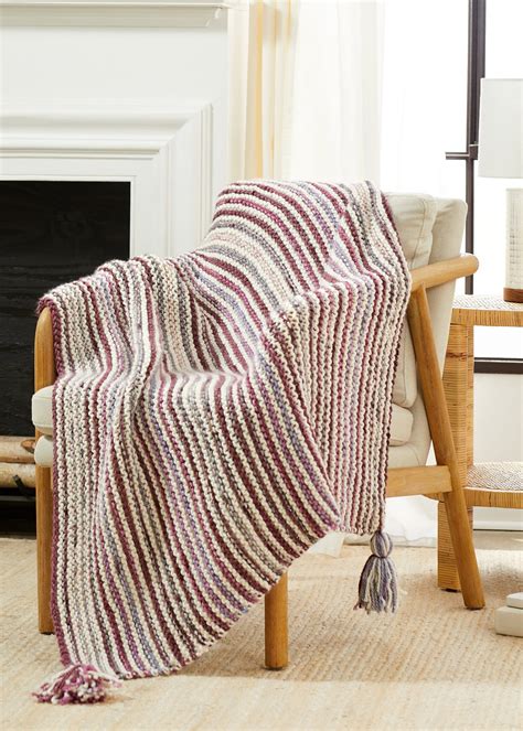 striped lap blanket premier yarns