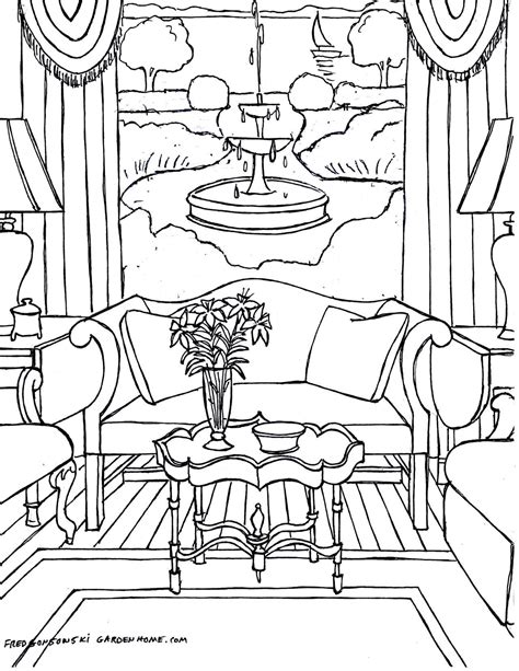 room coloring pages  getcoloringscom  printable colorings