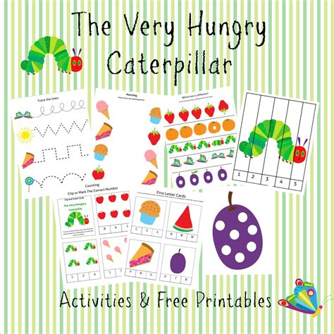 hungry caterpillar printable  total pages