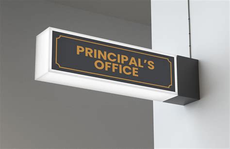 school principals office sign template  illustrator word png psd  templatenet