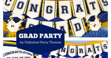graduation party  printable kit    parties