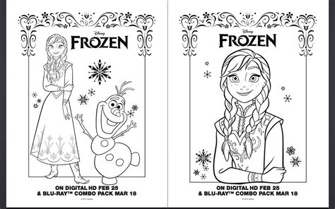 frozen coloring pages  activity sheet printables
