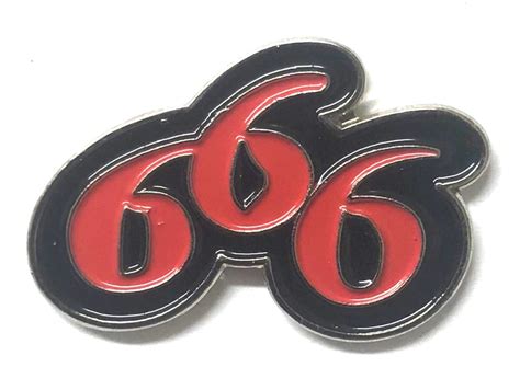 666 the devil metal pin badge free postage etsy