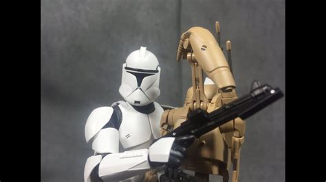 sh figuarts star wars clone trooper and battle droid youtube
