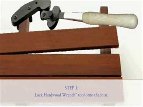 hardwood wrench decking tool youtube